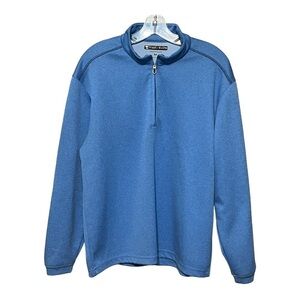 Pebble Beach Coastal Blue Quarter Zip Sweatshirt Men’s Medium